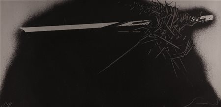 SCANAVINO EMILIO (1922 - 1986) Senza titolo. Litografia. Cm 60,00 x 30,00....