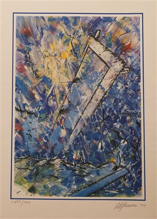 ATTERSEE CHRISTIAN LUDWIG (n. 1940) Blauwandern. 1991. Fotolitografia. Cm...