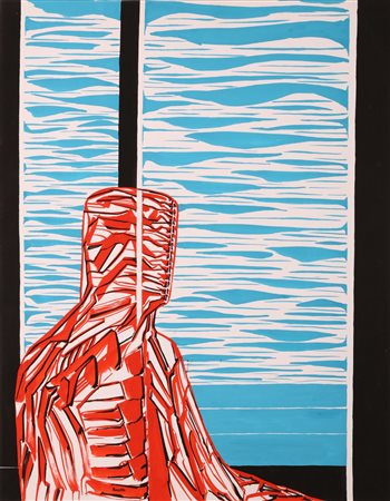 ROSSELLO MARIO (1927 - 2000) Senza titolo. Tempera su carta. Cm 35,00 x...