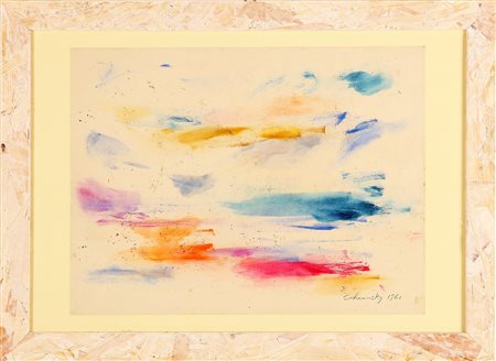 SCHAWINSKY XANTI ALEXANDER (1904 - 1979) Lago maggiore. 1961. Tecnica mista...