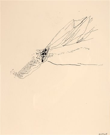 LA PIETRA UGO (n. 1938) Itinerario. 1964. China su carta. Cm 28,00 x 38,00....