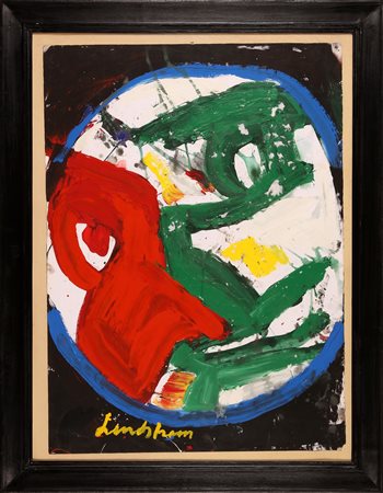 LINDSTRÖM BENGT (1925 - 2008) Senza titolo. Tecnica mista su carta. Cm 55,00...