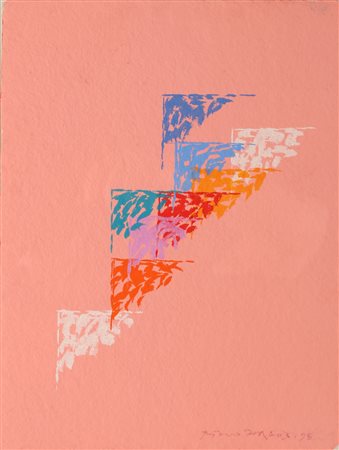 DORAZIO PIERO (1927 - 2005) Senza titolo. 1998. Olio su cartoncino. Cm 21,00...