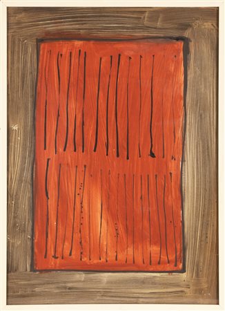 VERMI ARTURO (1928 - 1988) Senza titolo. 1971. Tecnica mista su carta. Cm...