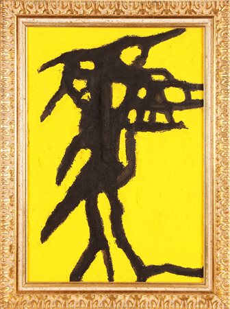 CARMASSI ARTURO (n. 1925) Senza titolo. Tecnica mista su tela. Cm 35,00 x...