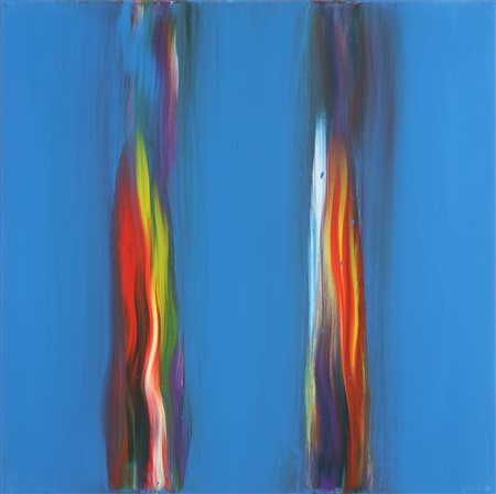 FINZI ENNIO (n. 1931) Il verso del colore. 2012. Tecnica mista su tela. Cm...