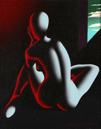 KOSTABI MARK (n. 1960) Cloud Catcher. 2001. Acrilico su tela. Cm 20,50 x...