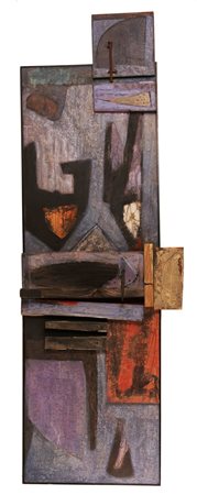 FORMENTI PRIMO (n. 1941) Un vetro, una storia. Tecnica mista su tavola. Cm...