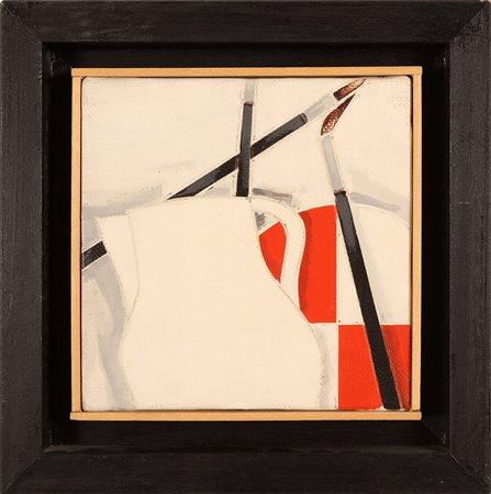 TADINI EMILIO (1927 - 2002) Natura morta. Acrilico su tela. Cm 20,00 x 20,00....