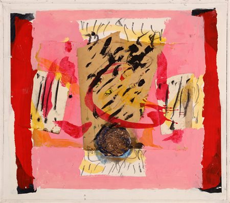 CARMASSI ARTURO (n. 1925) Senza titolo. Tecnica mista su faesite. Cm 60,00 x...