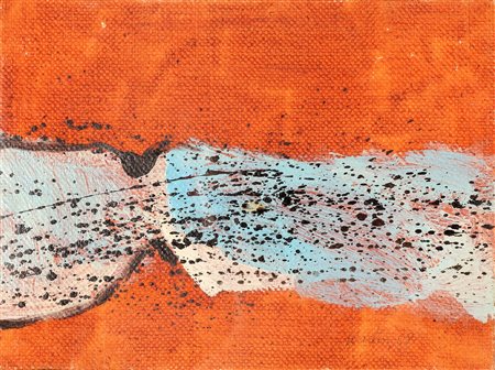 SORDINI ETTORE (n. 1934) Senza titolo. 1958. Tecnica mista su tela. Cm 24,00...