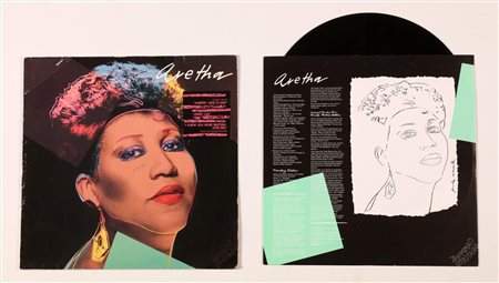 WARHOL ANDY (1928 - 1987) Aretha Franklin. Vinile. Cm 32,00 x 32,00. Firma a...