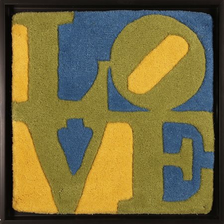 INDIANA ROBERT (n. 1928) Spring - Love. Tappeto. Cm 39,00 x 39,00. N. 277. Al...