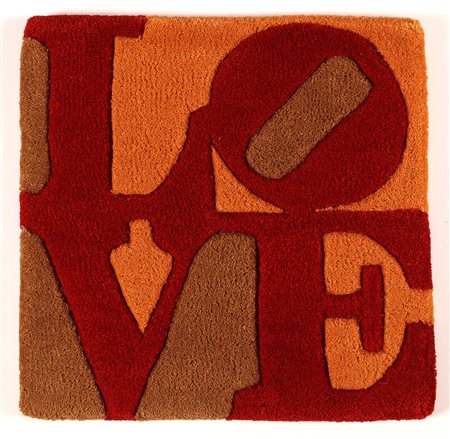 INDIANA ROBERT (n. 1928) Fall L.O.V.E. Tappeto. Cm 38,00 x 38,00. N. 271. Al...