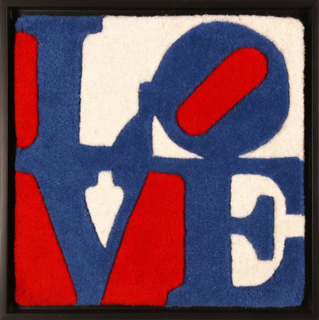 INDIANA ROBERT (n. 1928) Czech - Love. Tappeto. Cm 39,00 x 39,00. N. 232. Al...