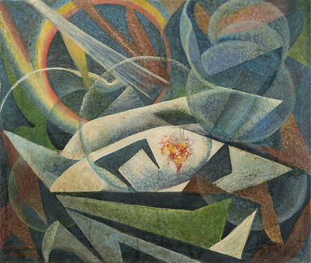 Arturo Ciacelli (Arnara 1883 - Venezia 1966)"Circuiti aerei satelliti"...