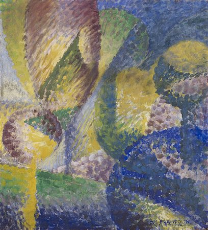 Enrico Prampolini (Modena 1894 - Roma 1956)"Sensazione cromatica di giardino"...