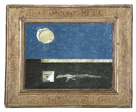 Osvaldo Licini (Monte Vidon Corrado 1894 - 1958)"Notturno n.2" 1932olio su...