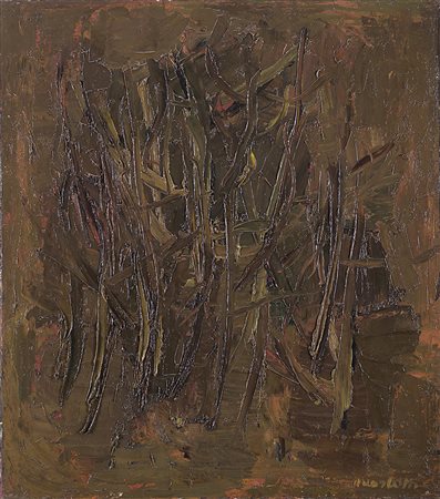 Ennio Morlotti (Lecco 1910 - Milano 1992)"Abefoyle (Scotland)" 1960olio su...