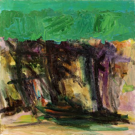 Ennio Morlotti (Lecco 1910 - Milano 1992)"Paesaggio (Collina a Imbersago)"...