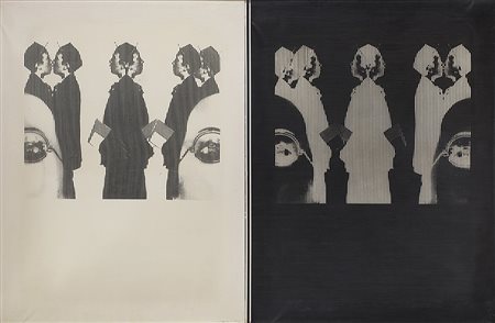 Aldo Tagliaferro (Legnano 1936 - Parma 2009)"Donna + ragazzi + retino -...