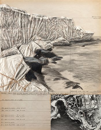 Christo (Gabrovo 1935)"Packed Coast (One Million Square Feet) Project for...