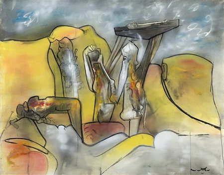 Roberto Matta (Santiago del Cile 1911 - Civitavecchia 2002) "Senza titolo"...