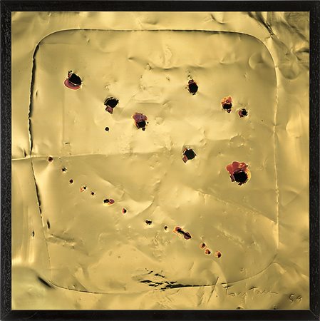 Lucio Fontana (Rosario Di Santa Fé 1899 - Comabbio 1968)"Concetto spaziale"...