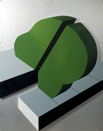 Gianfranco Pardi (Milano 1933 - 2012)"Giardino pensile" 1969smalto su legno...