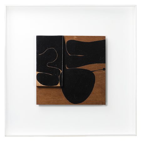Victor Pasmore (Chelsham 1908 - Gudja 1998)"Black Development" 1973olio e...