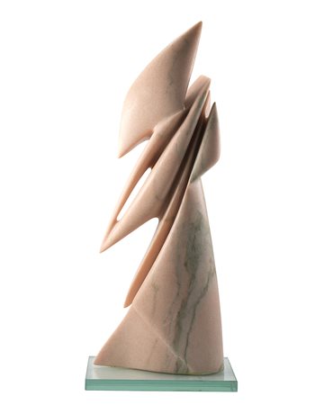 Pablo Atchugarry (Montevideo 1954)"Vitesse" 1994scultura in marmo rosa del...