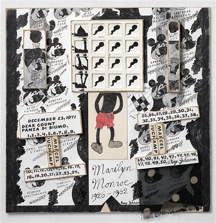 Ray Johnson (Detroit 1927 - 1995)"Marilyn Monroe 1926-1962" 1972tecnica mista...