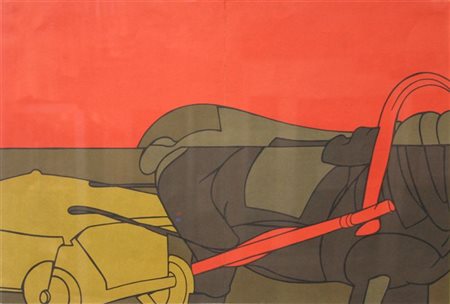 ADAMI VALERIO Bologna 1935 "La favola di Esopo" 1980 37,5x55,5 litografia a...