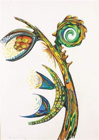 ASSETTO FRANCO Torino 1911 - 1991 USA "Senza titolo" 1974 46,5x32,5...