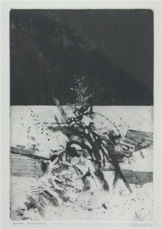 BOSCHI DINO Bologna 1923 "Senza titolo" 1970 49x34 (foglio), 21x14,5...