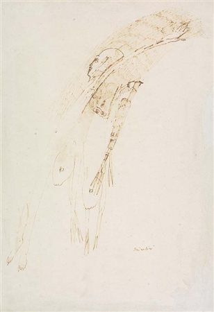 BRINDISI REMO Roma 1918 - 1996 Milano "Pastorale" 50x35 inchiostro su carta...