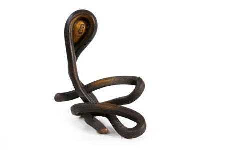 CECCOBELLI BRUNO "Senza titolo" h 39,5 scultura in ferro forgiato. Autentica...