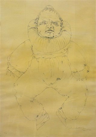 COLOMBOTTO ROSSO ENRICO Torino 1925 "Senza titolo" 69,5x49,5 china su carta...