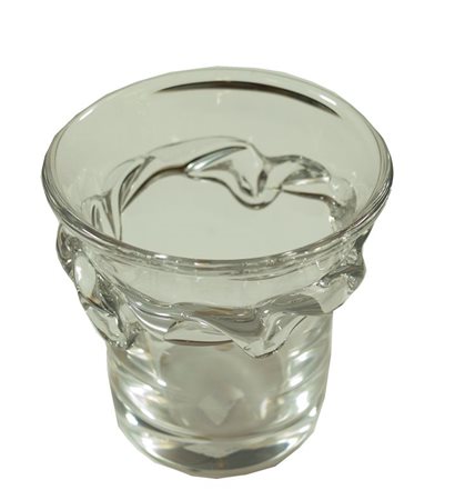 DAUM Vaso in cristallo "Aigle 516" h cm 14 Opera marcato "Daum France" sotto...