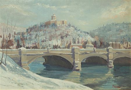 FASSIO CLAUDIO Santa Caterina di Rocca d'Arazzo (AT) 1946 "Ponte Vittorio e i...