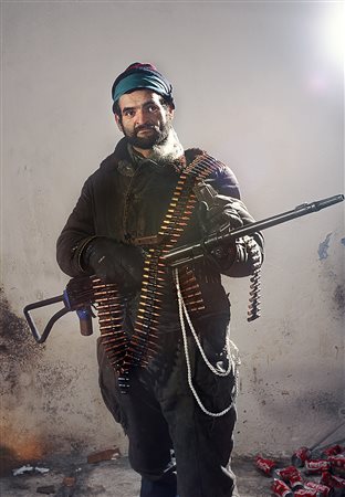 Romano Cagnoni (1935 - 2018) Guerrieri, Grozni, 1995 Vintage C-print cm 50,3...