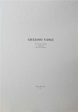 Giuliano Vangi (Barberino del Mugello 1931) Senza Titolo 1981 Dim. 70X51...