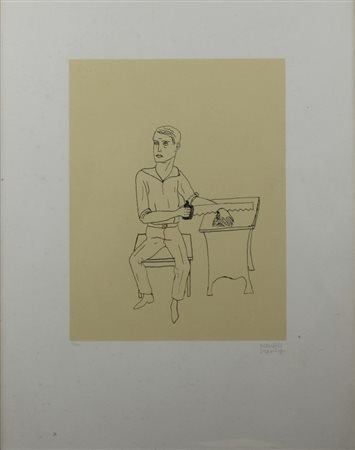 Maurice Henry (Cambrai 1907 - Milano 1984) Senza Titolo Dim.48x37 Litografia...