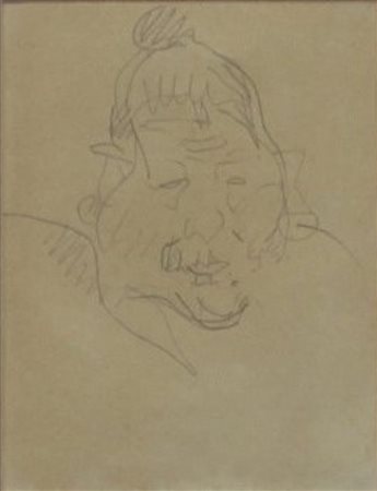 Lorenzo Viani (Viareggio 1882 - Lido di Ostia 1936) Studio per ritratto...