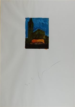 Mario Schifano (Homs 1934 - Roma 1998) Senza Titolo 1974/1975 Dim.100x70...