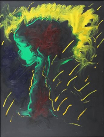 Tano Festa (Roma 1938 - Roma 1988) Adoriamo il sole. A Vincenzo Festa 1973...