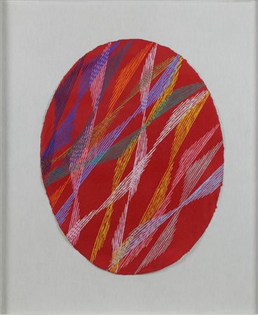 Piero Dorazio (Roma 1927 - Perugia 2015) Senza Titolo 1989 Dim.58x45 Tempera...