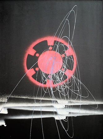 Roberto Crippa (Monza 1921 - Bresso 1972) Spirale Anni 60 Dim.70x50 Acrilico...