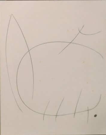 Joan Miró (Barcellona 1893 - Palma di Maiorca 1983) Senza titolo 1973...