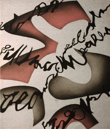 Agostino Ferrari (Milano 1938) Scrittura con frammenti 1997 Dim.100x80...